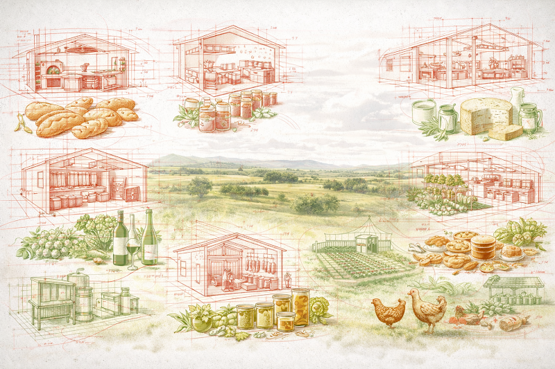 Infraestructuras y productos de artesanía alimentaria